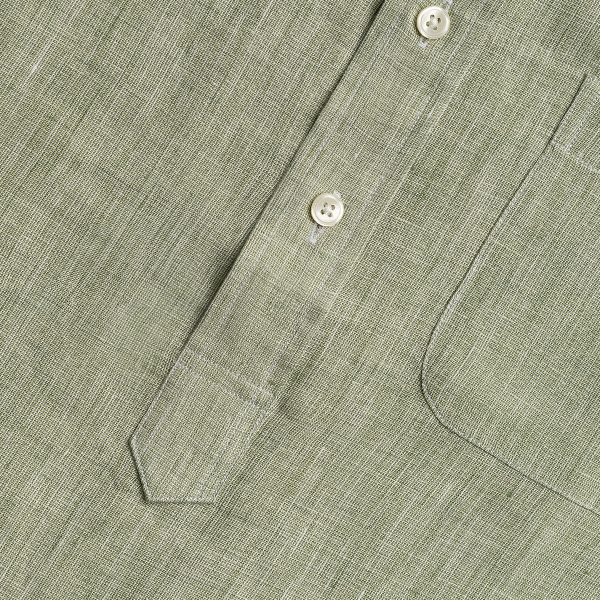LINEN SHORT SLEEVE POPOVER