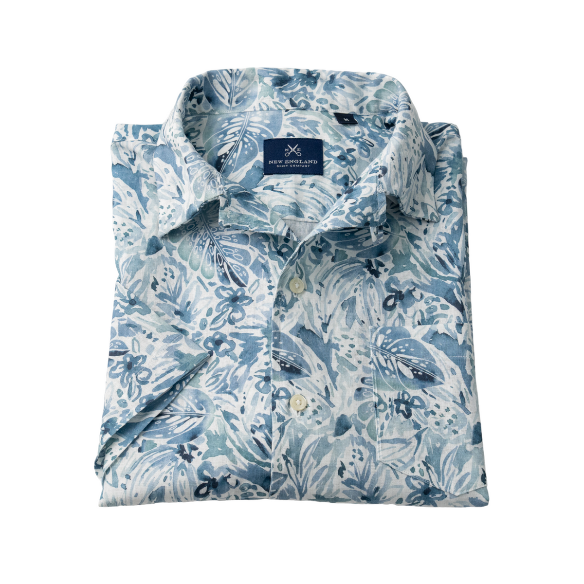 LINEN SHORT SLEEVE CAMP SHIRT