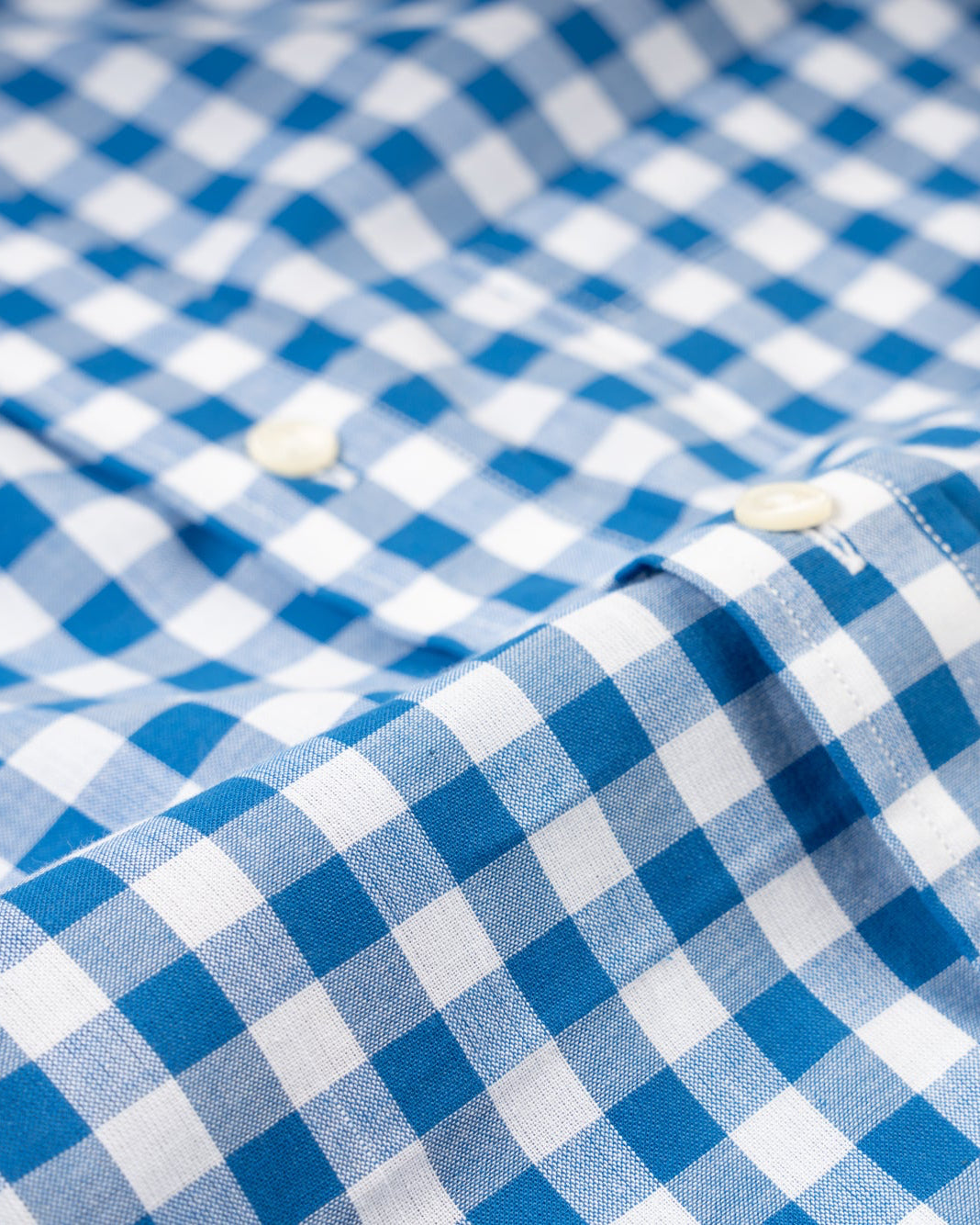 blue gingham dress shirt Bristol Royal Gingham Cotton Madras