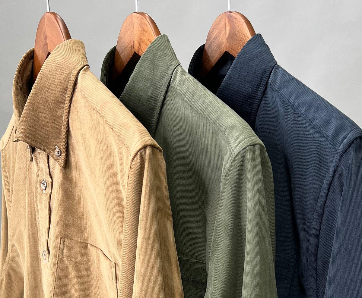 Bristol Button down Khaki Corduroy Sport Shirt