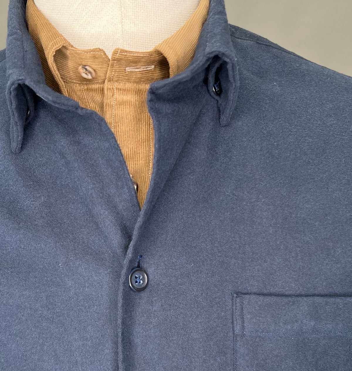 Bristol Button down Khaki Corduroy Sport Shirt