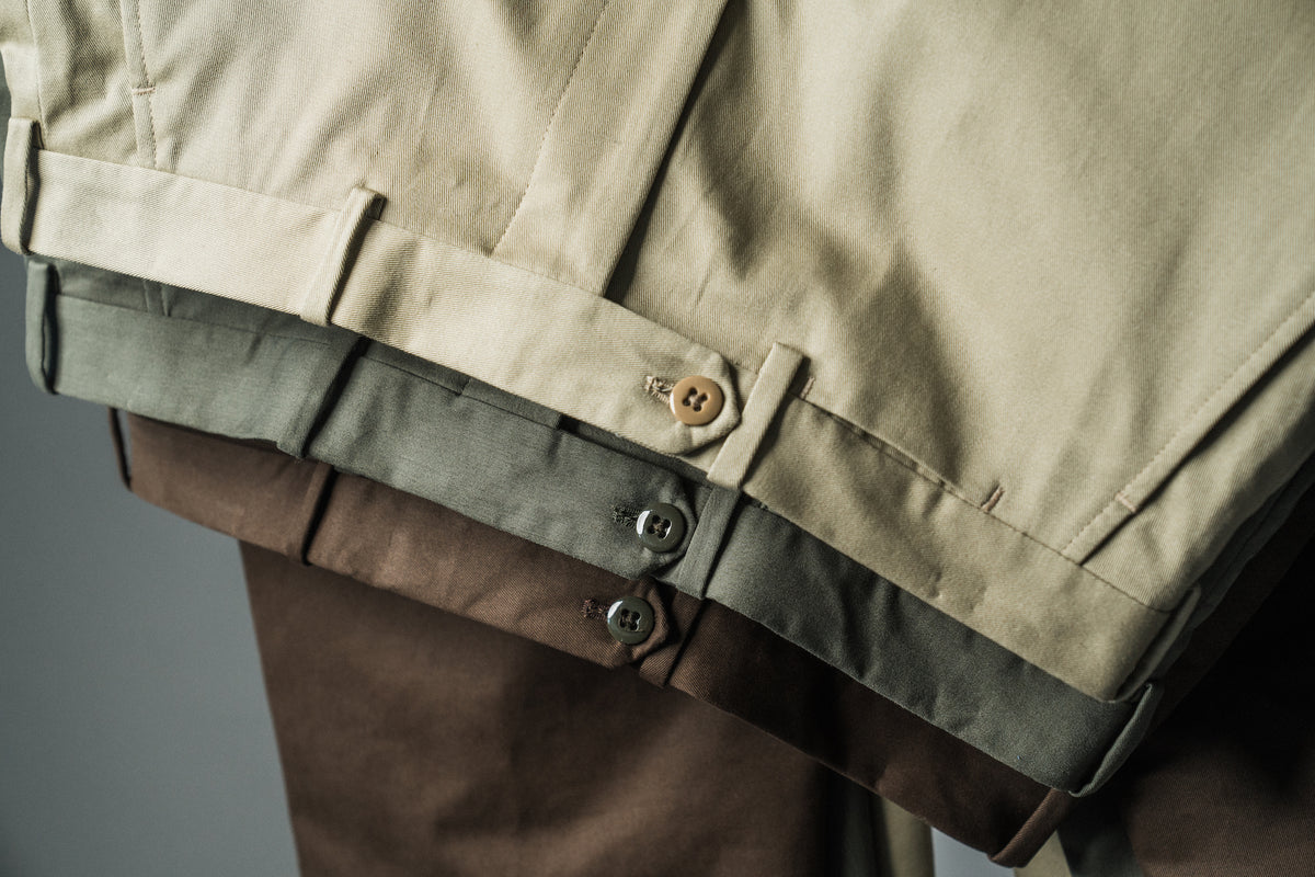 Classic Fit Khaki Cotton Chino