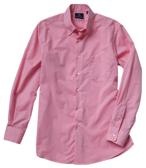 Linen Button Down Sport Shirt - Pink XL Linen Button Down Sport Shirt - Pink XL