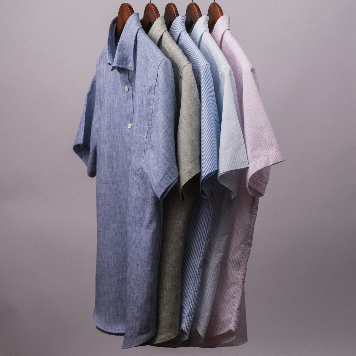 Sage Green Short Sleeve Linen Sport Shirt