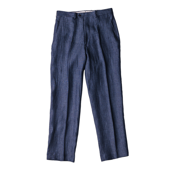 30s フランス製 indigo linen pants 珍サイドライン 30s フランス製 indigo linen pants 珍サイドライン - メルカリ