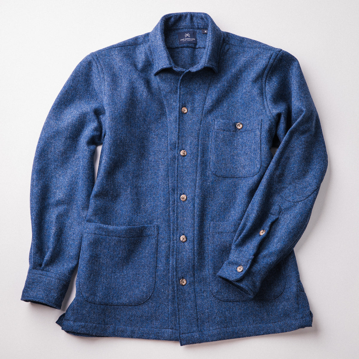 AWC Wool Tweed Blue Wye Shirt Jacket