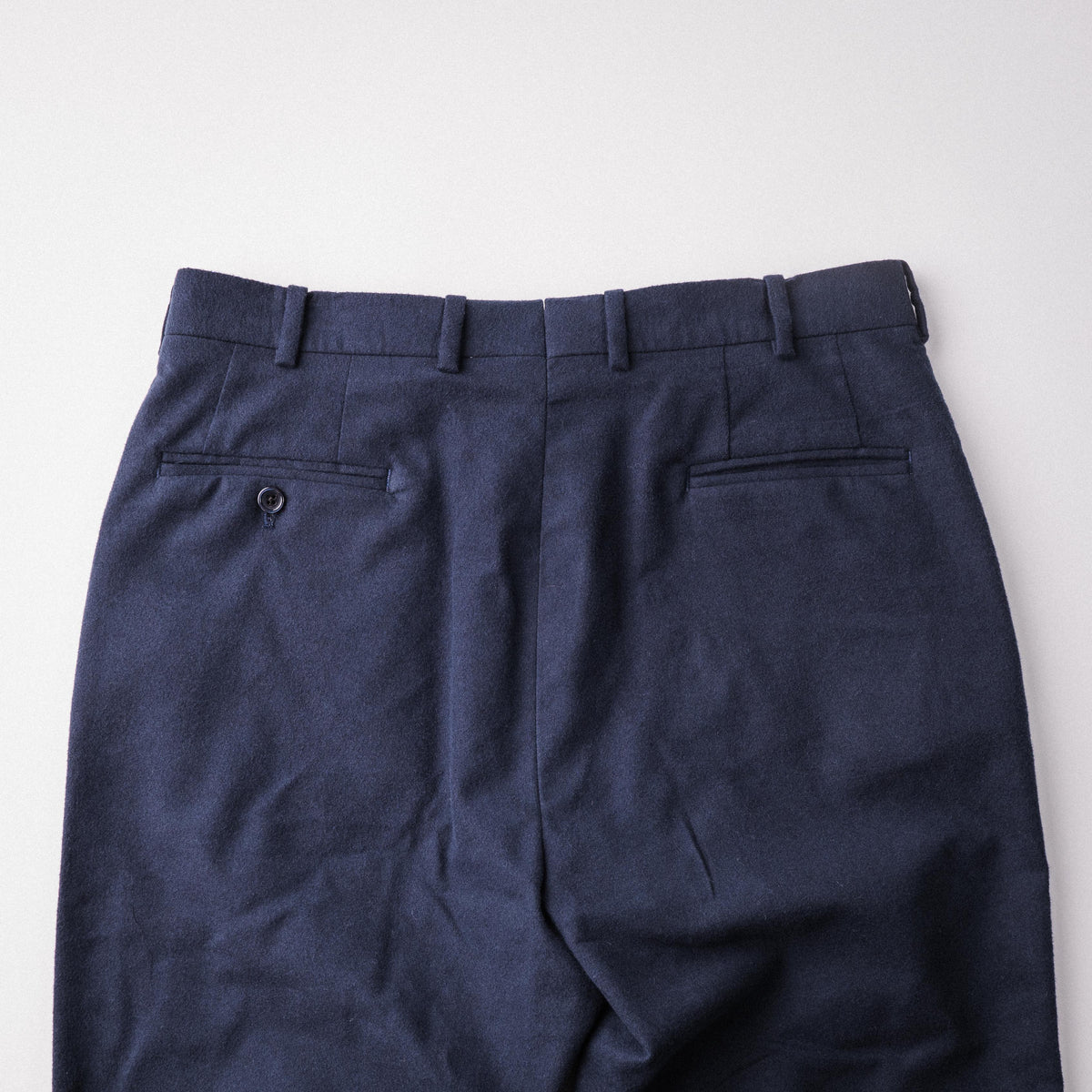 Cotton Moleskin Navy Trouser