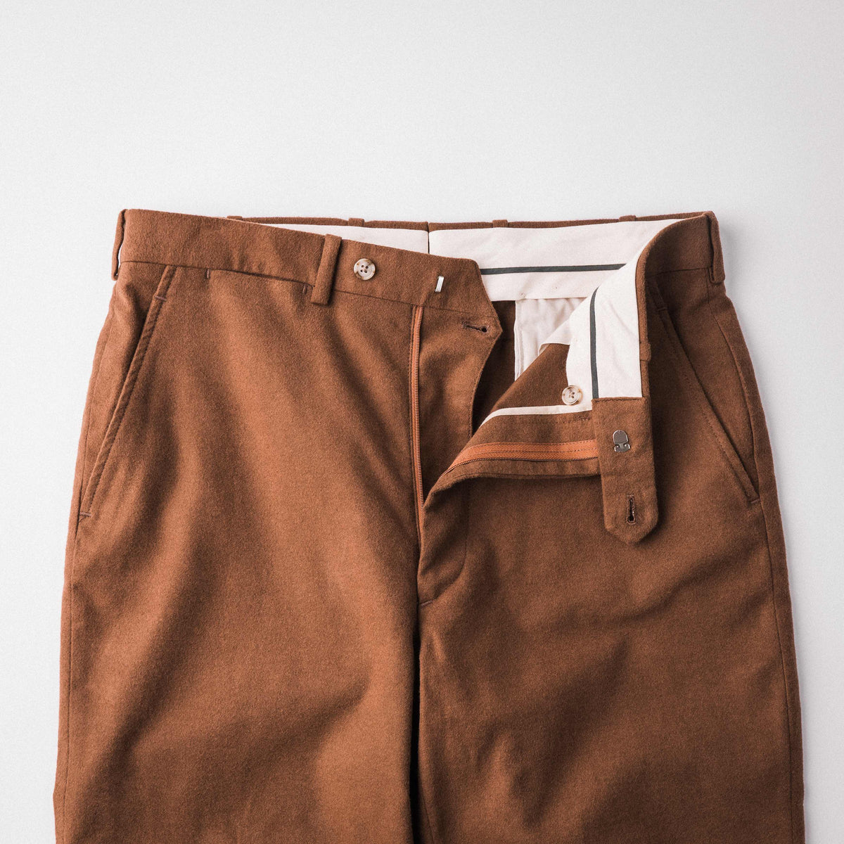 Cotton Moleskin Vicuna Trouser
