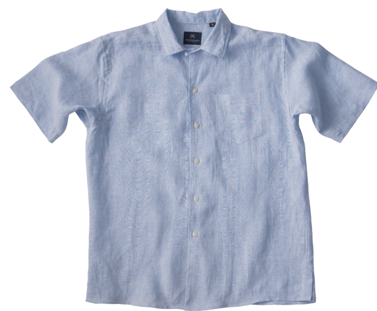 LINEN SHORT SLEEVE CAMP SHIRT