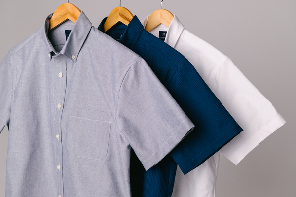 トップス SEERSUCKER OXFORD SHIRT NAVY The Portuguese Seersucker Shirt in Navy