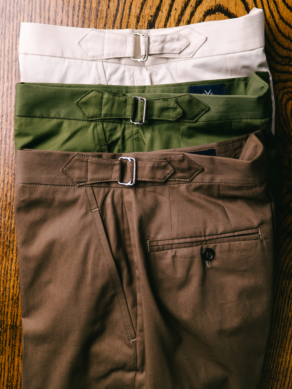 Moss Cotton Poplin Tapered Trouser