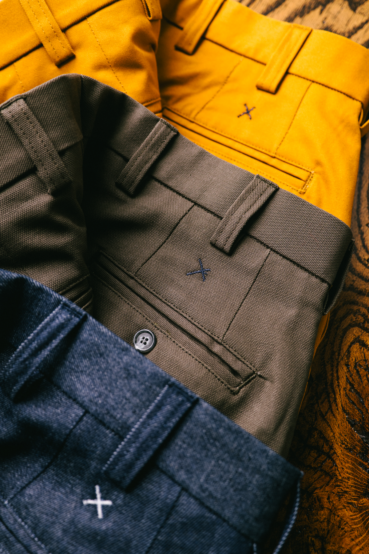 Honey Mustard Double Knee Artist Pant