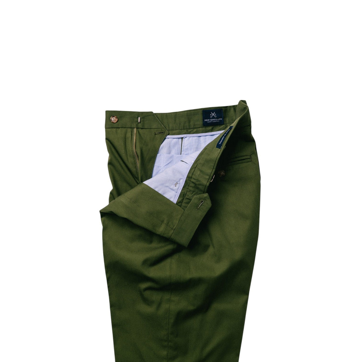 Moss Cotton Poplin Tapered Trouser