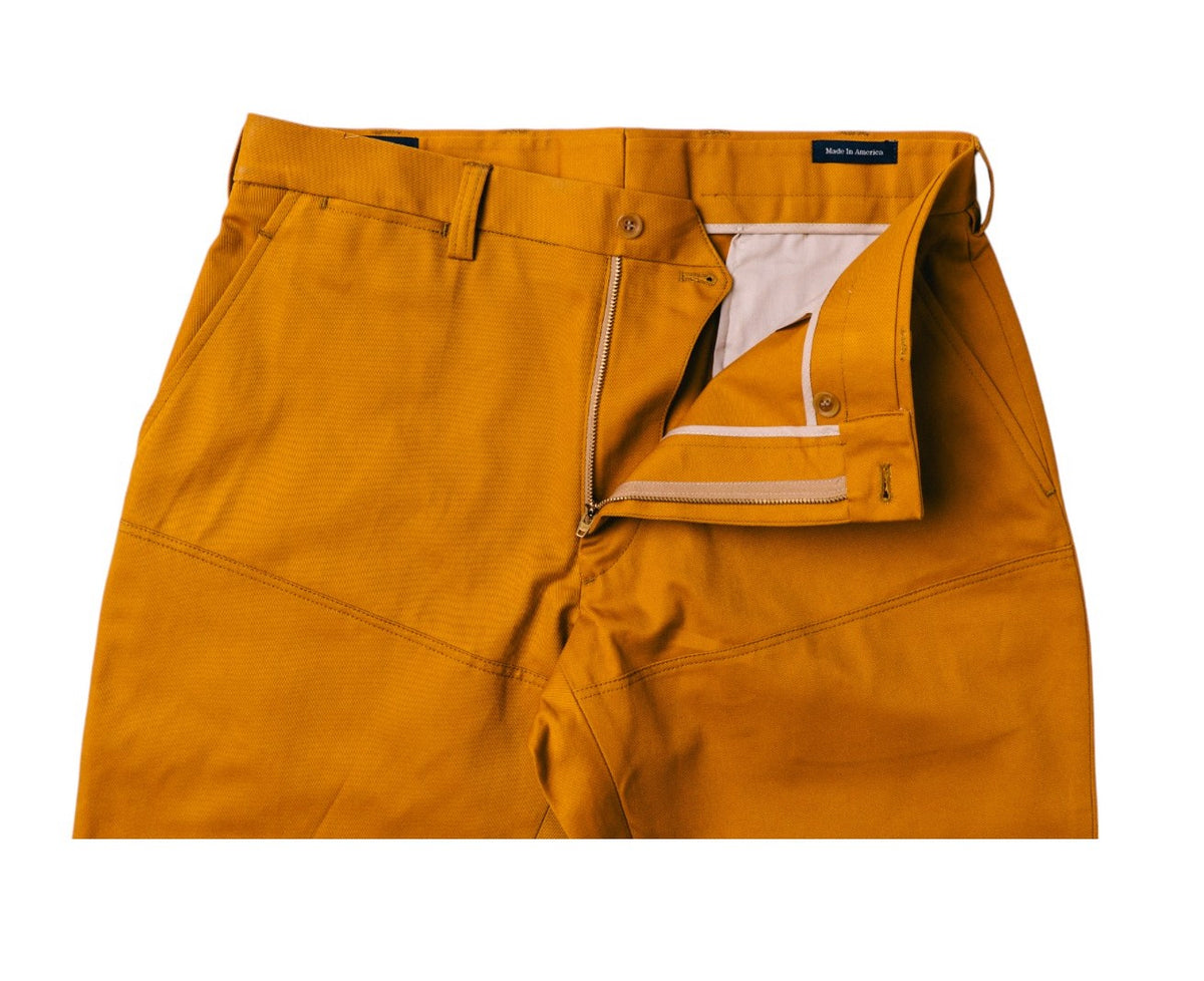 Honey Mustard Double Knee Artist Pant