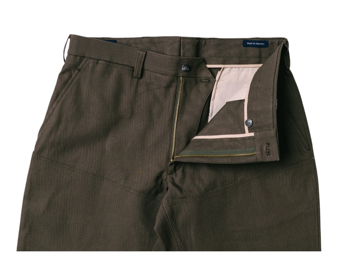 Olive Canvas Double Knee Artist Pant