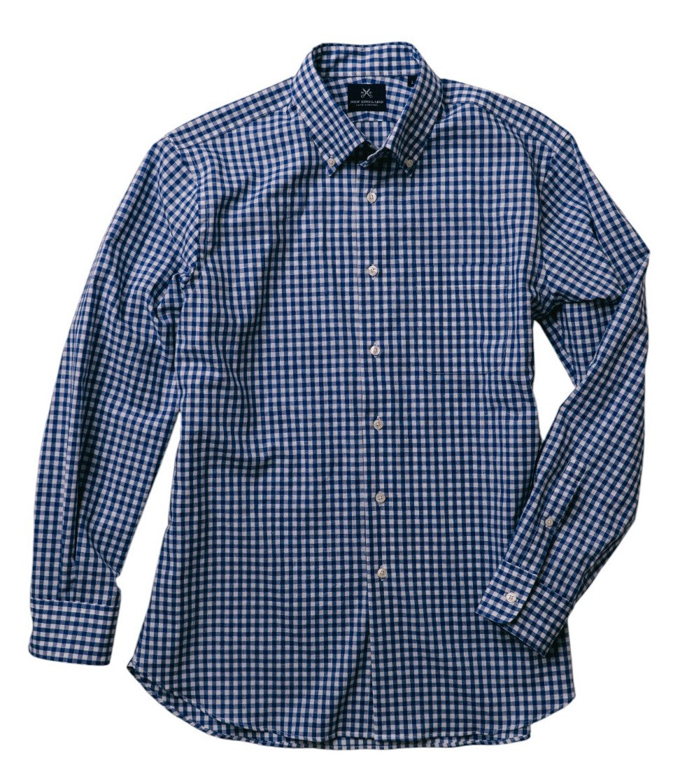 Button-down Royal Gingham Cotton Poplin Sport Shirt