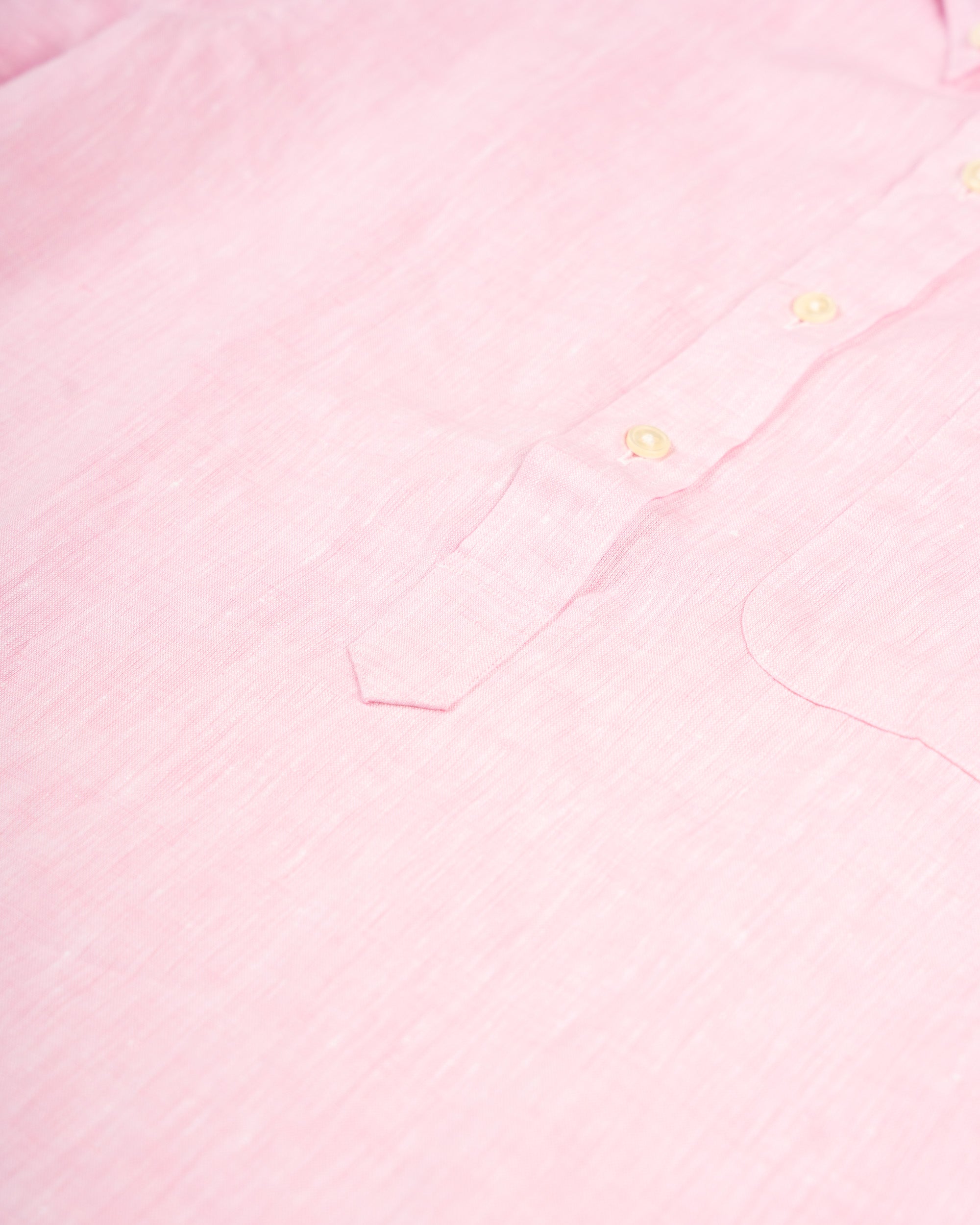 LINEN SHORT SLEEVE POPOVER - Pink – NewEnglandShirtCo