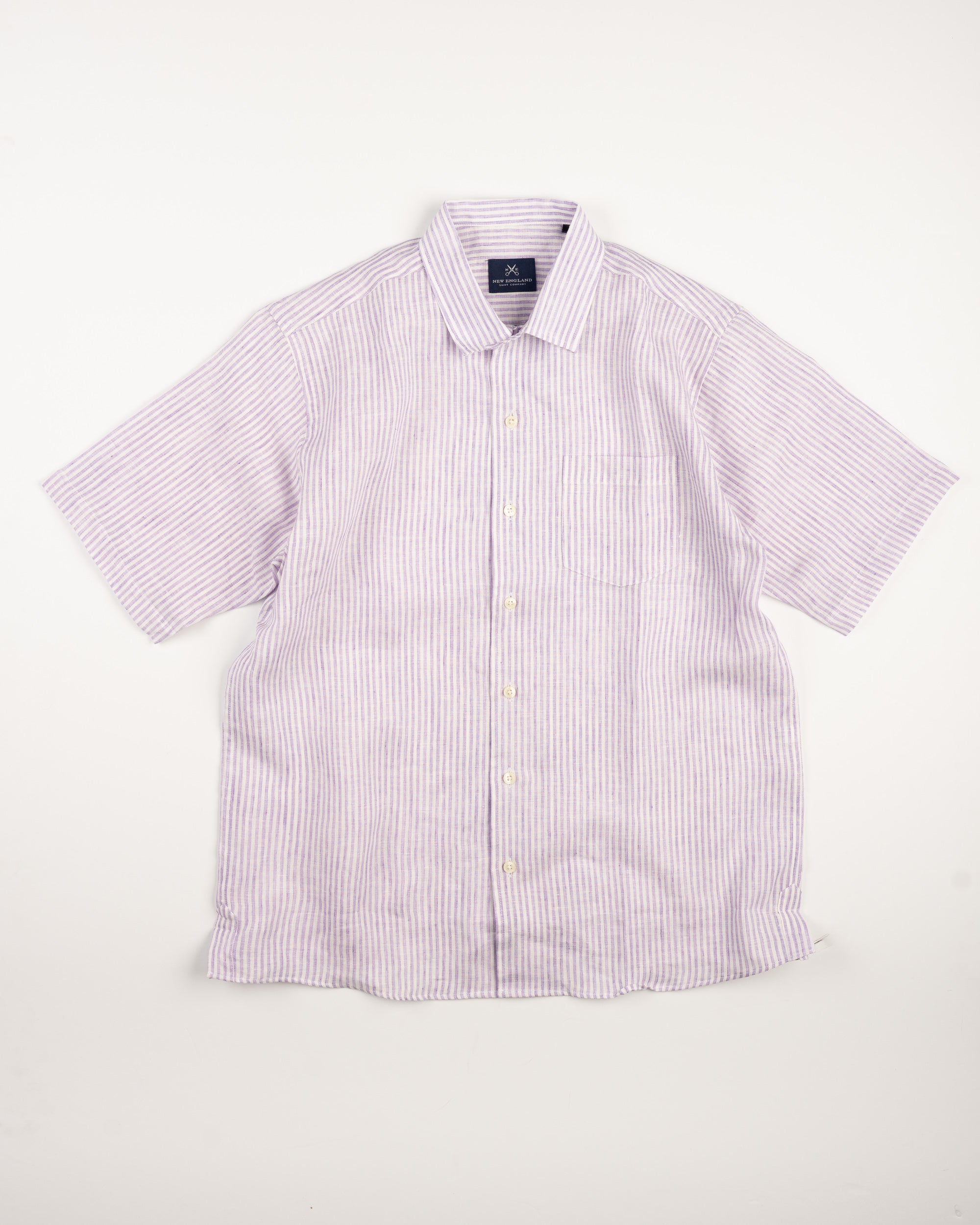LINEN SHORT SLEEVE CAMP SHIRT – NewEnglandShirtCo
