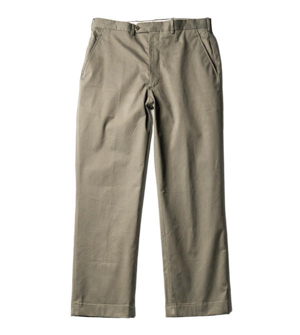 Classic Fit Olive Cotton Chino - NewEnglandShirtCo