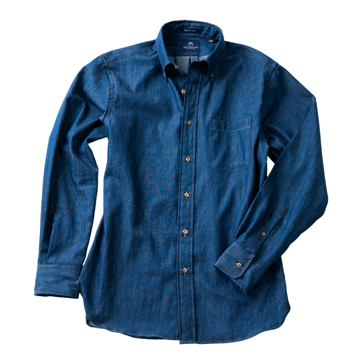 Bristol Button-down Dark Indigo Chambray Denim Sport Shirt