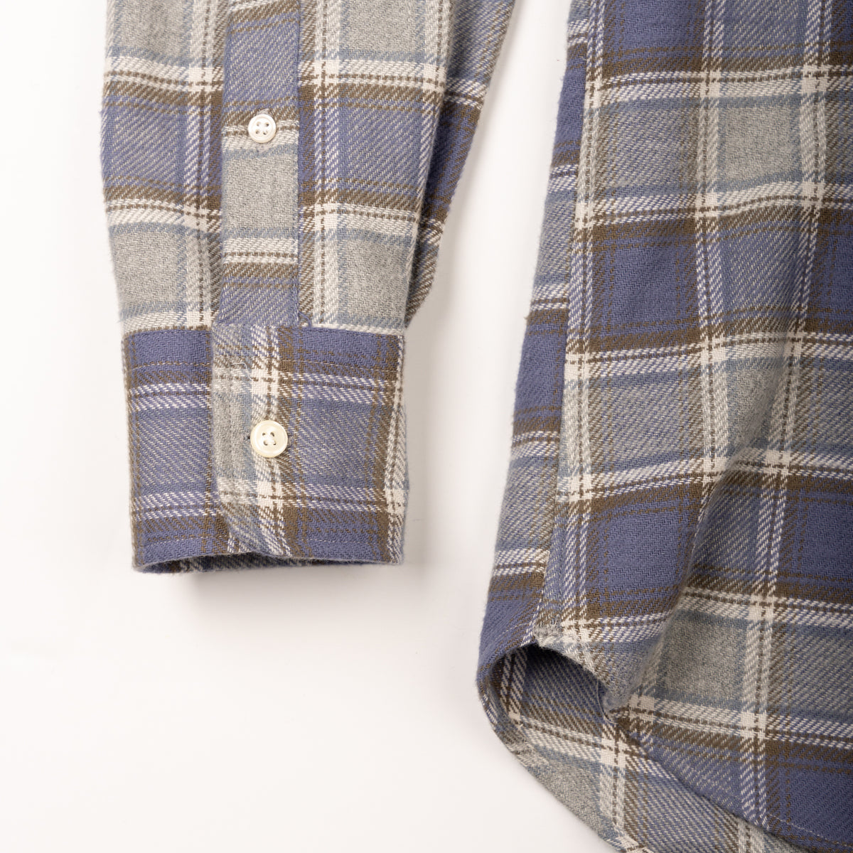 Heavy Cotton Blue Plaid Flannel