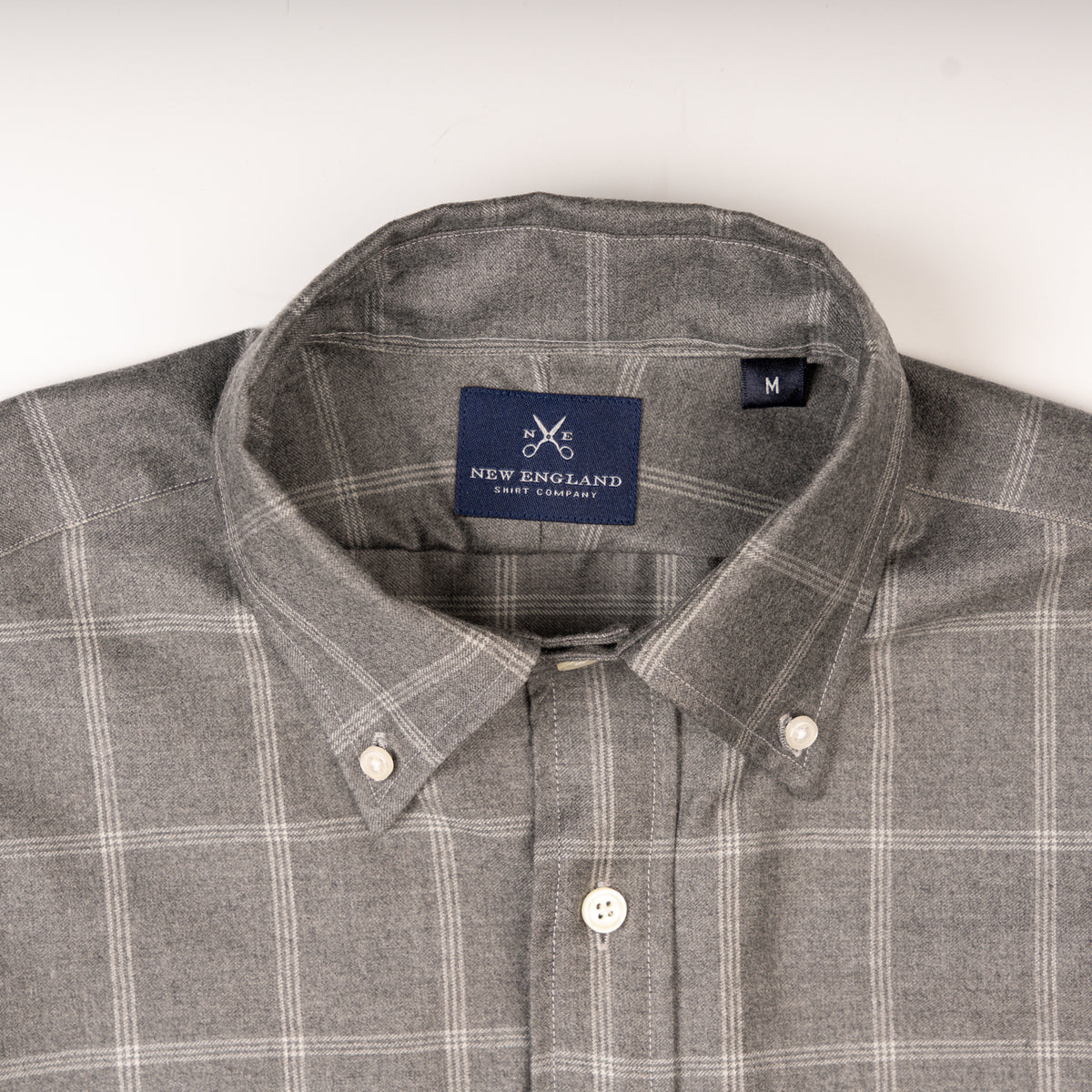 Grey Windowpane Sport Shirt