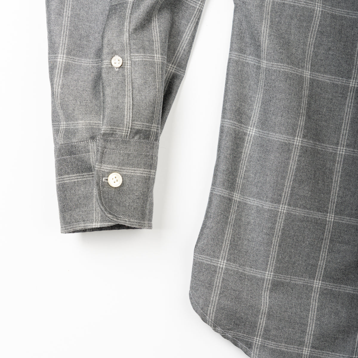 Grey Windowpane Sport Shirt