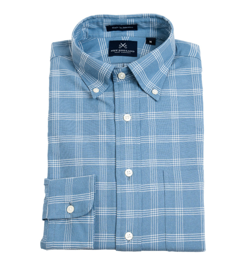Bristol Button-Down Coronet Windowpane Oxford Sport Shirt