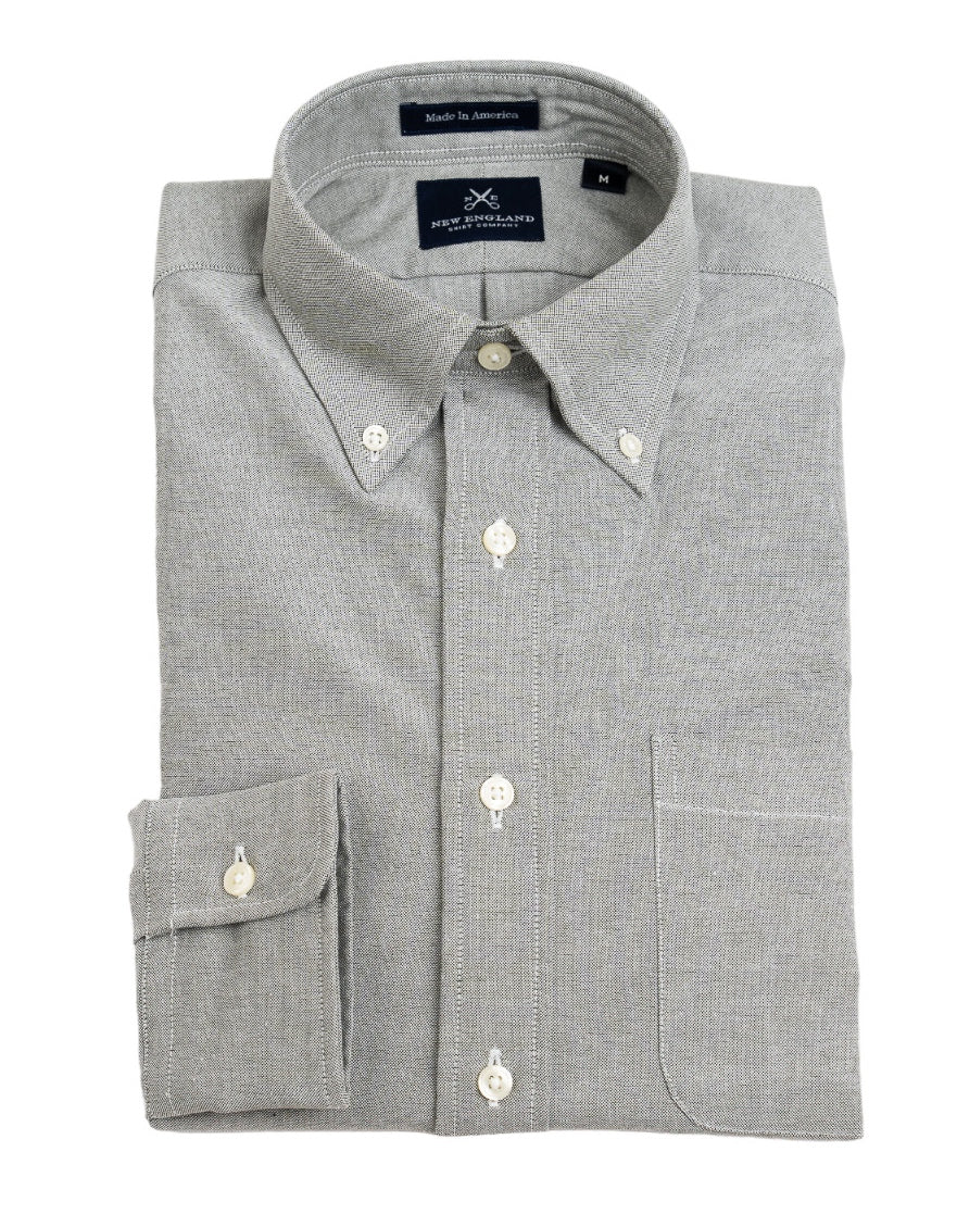 Bristol Button-Down Grey Oxford Sport Shirt