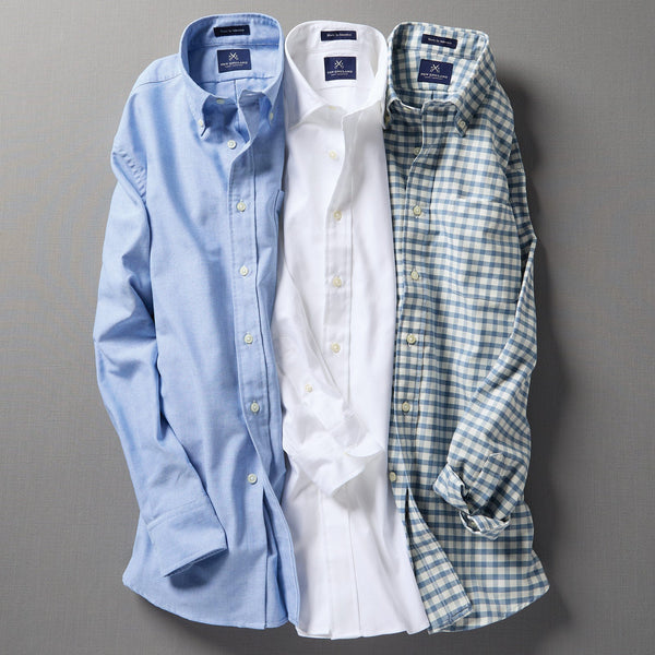 【名作】Gorsch Open Collar Oxford Shirts Gorsch the merry coachman Open Collar Short Sle