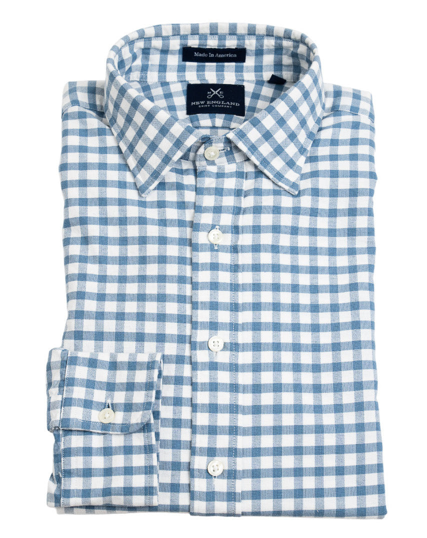 Weston Spread Collar Coronet Blue / Ecru Oxford Sport Shirt