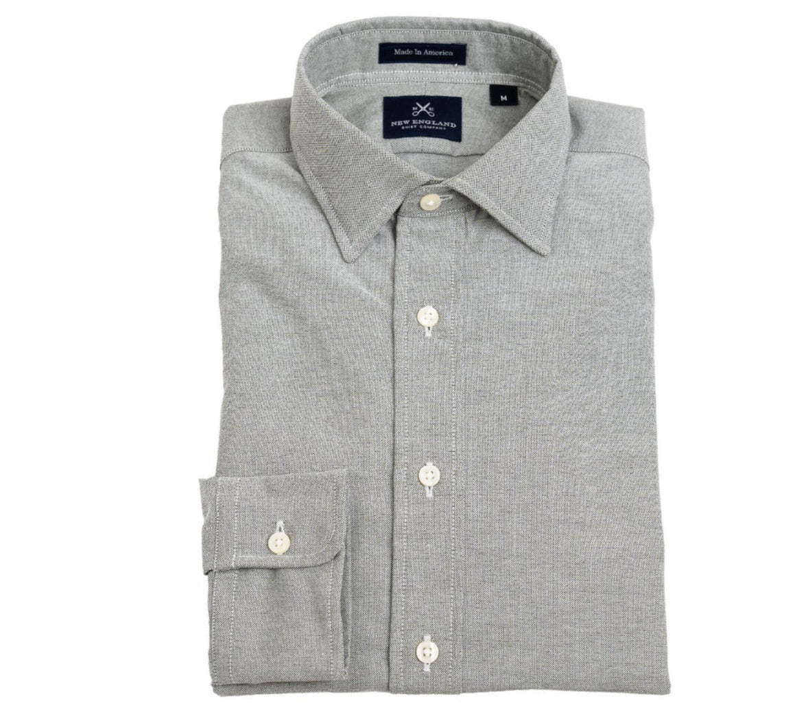 Weston Spread Collar Grey Oxford Sport Shirt