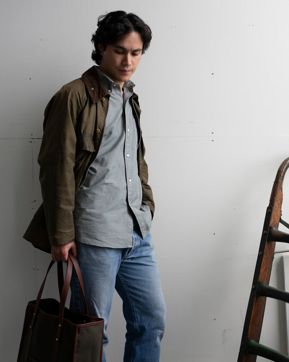 Forest Green Oxford Cloth Button Down.  Made in USA sport shirt.  Sewn in Fall River, MA.