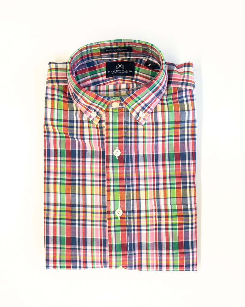 Authentic Madras Long Sleeve Button Down - Classic Multi Color