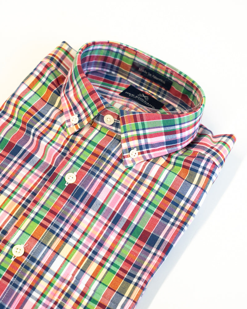 Authentic Madras Long Sleeve Button Down - Classic Multi Color