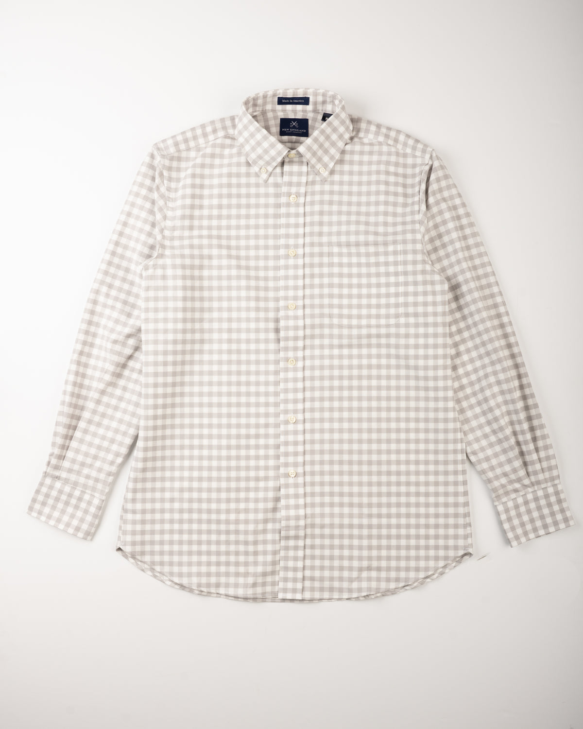 Bristol Button-Down Grey/White Check Oxford Sport Shirt