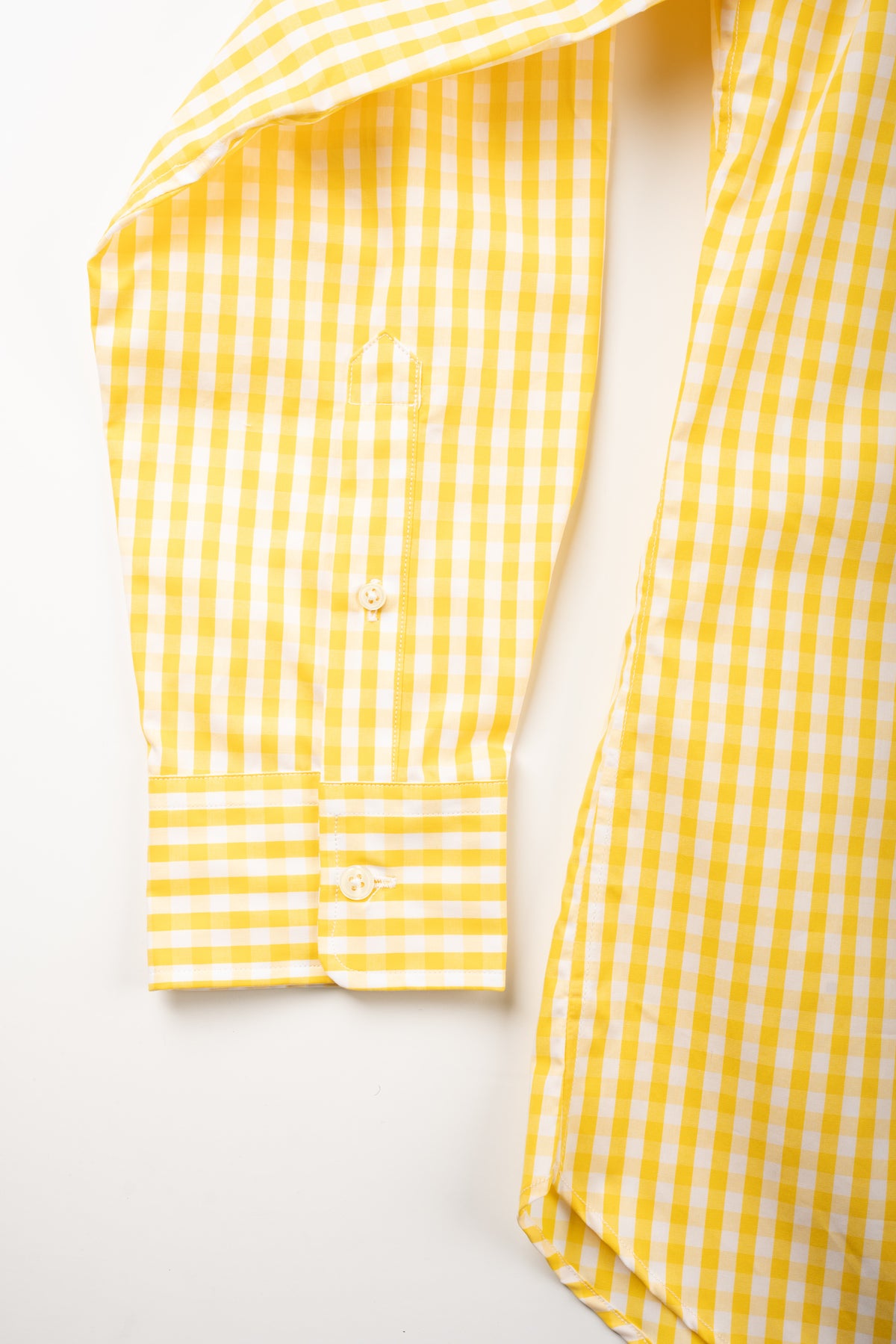 Button-down Sunshine Gingham Cotton Poplin Sport Shirt