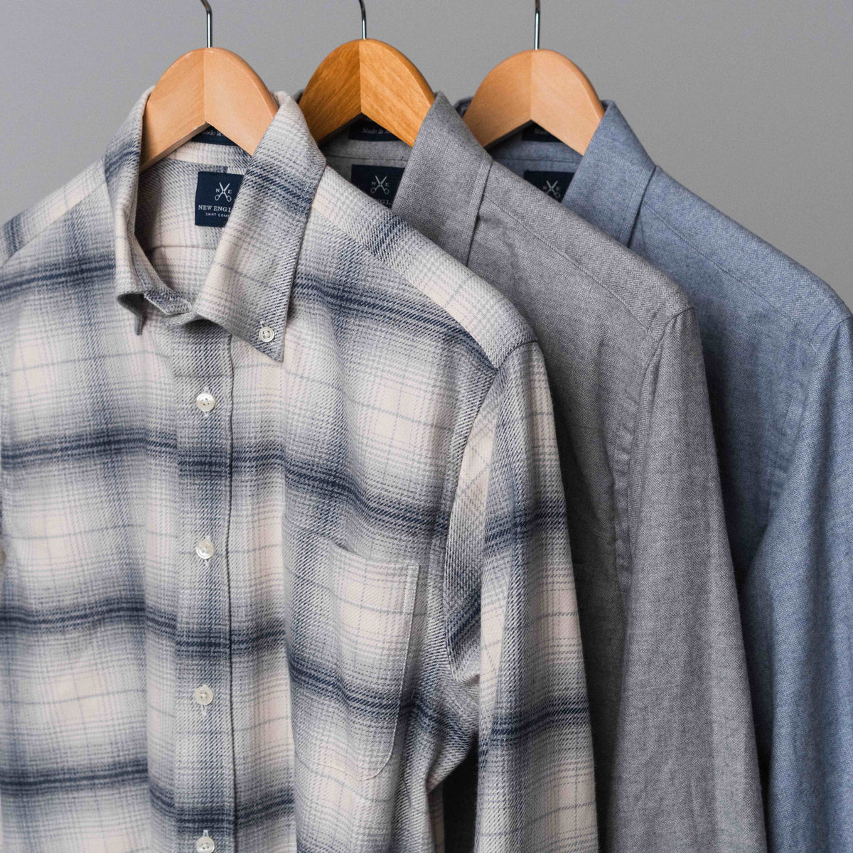 Luxury Blue-Off white Flannel Plaid Sport Shirt