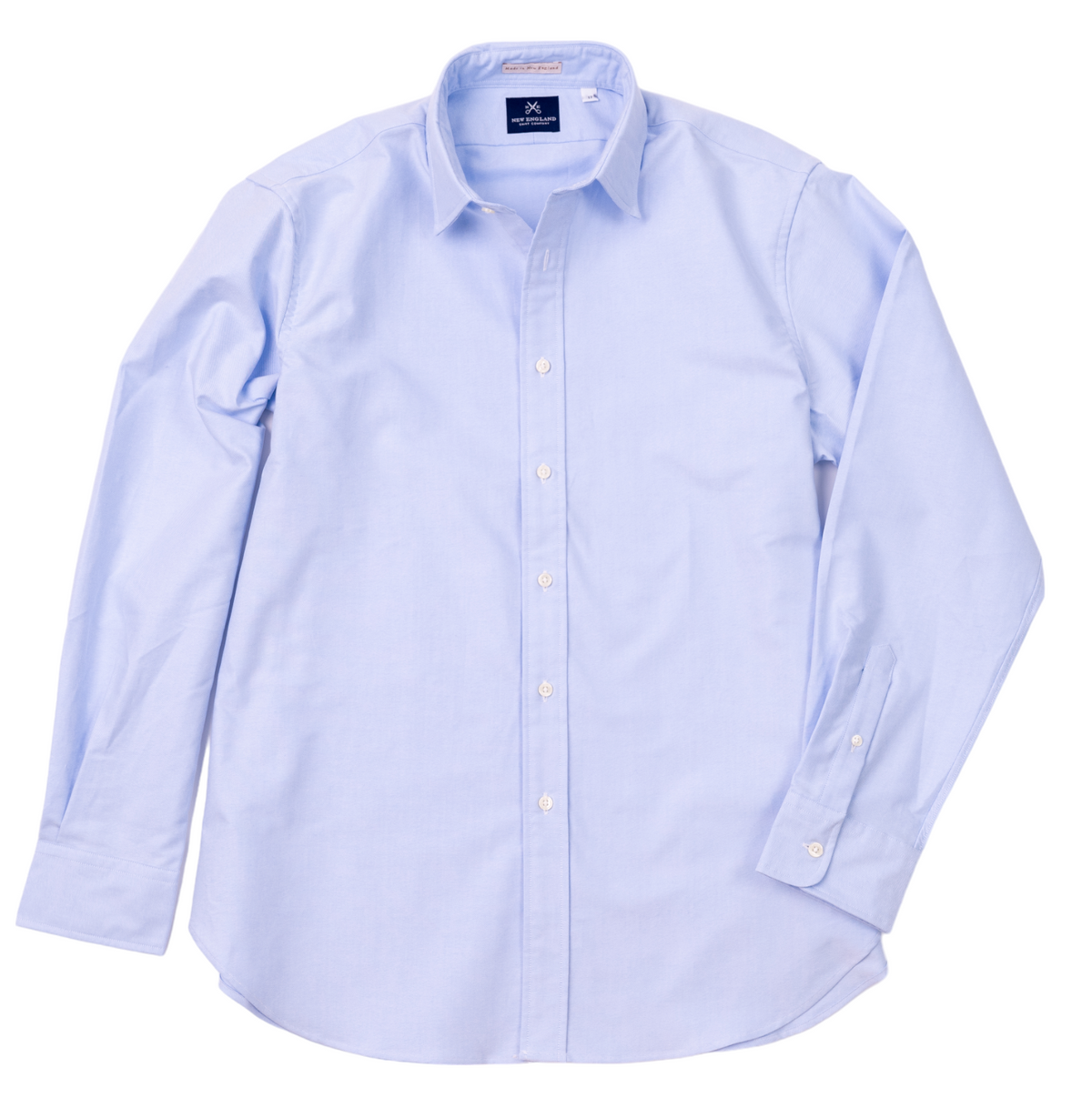 Blue Oxford Spread Collar Sport Shirt