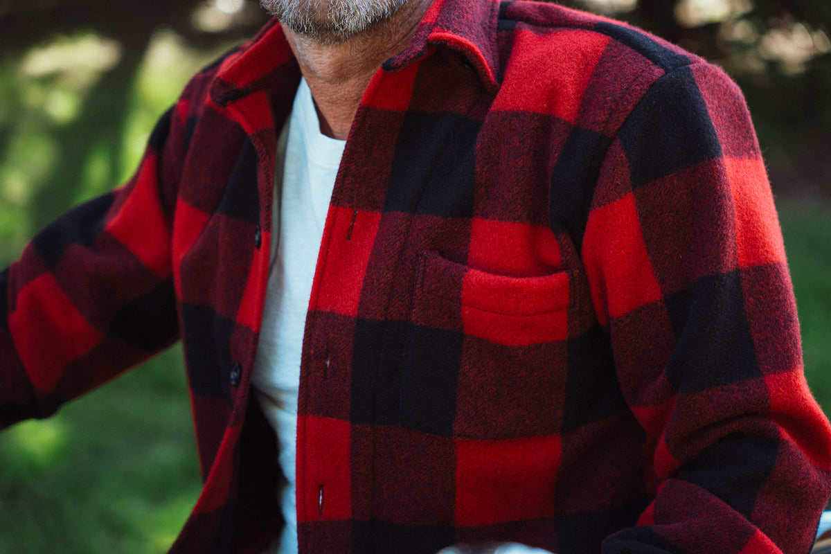 AWC Wool Red Buffalo Wye Shirt Jacket