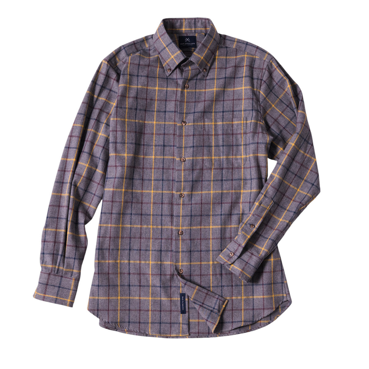 Bristol Button down Grey Crayola plaid Sport Shirt