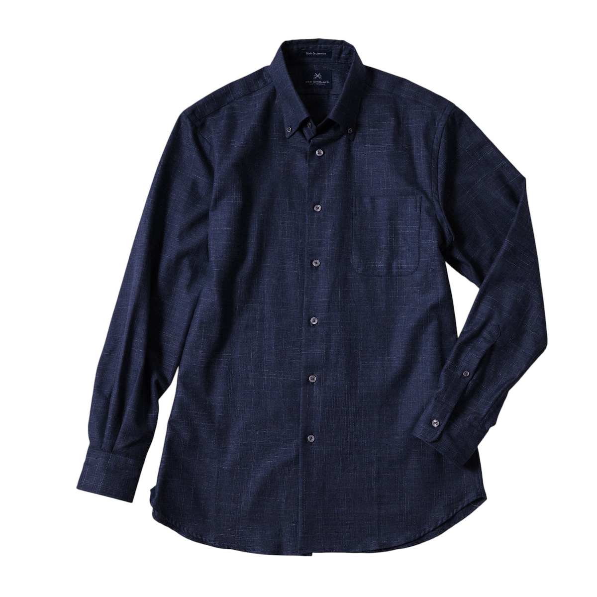 Bristol Button down Navy Texture Sport Shirt