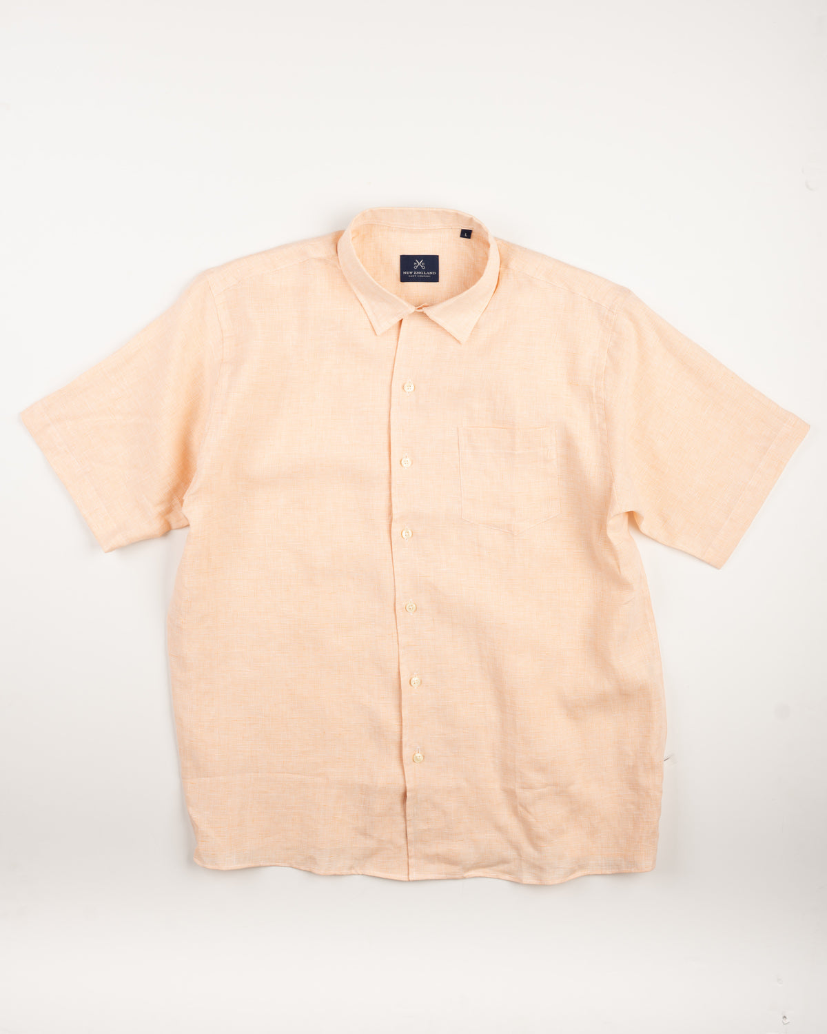 SHORT SLEEVE LINEN CAMP SHIRT