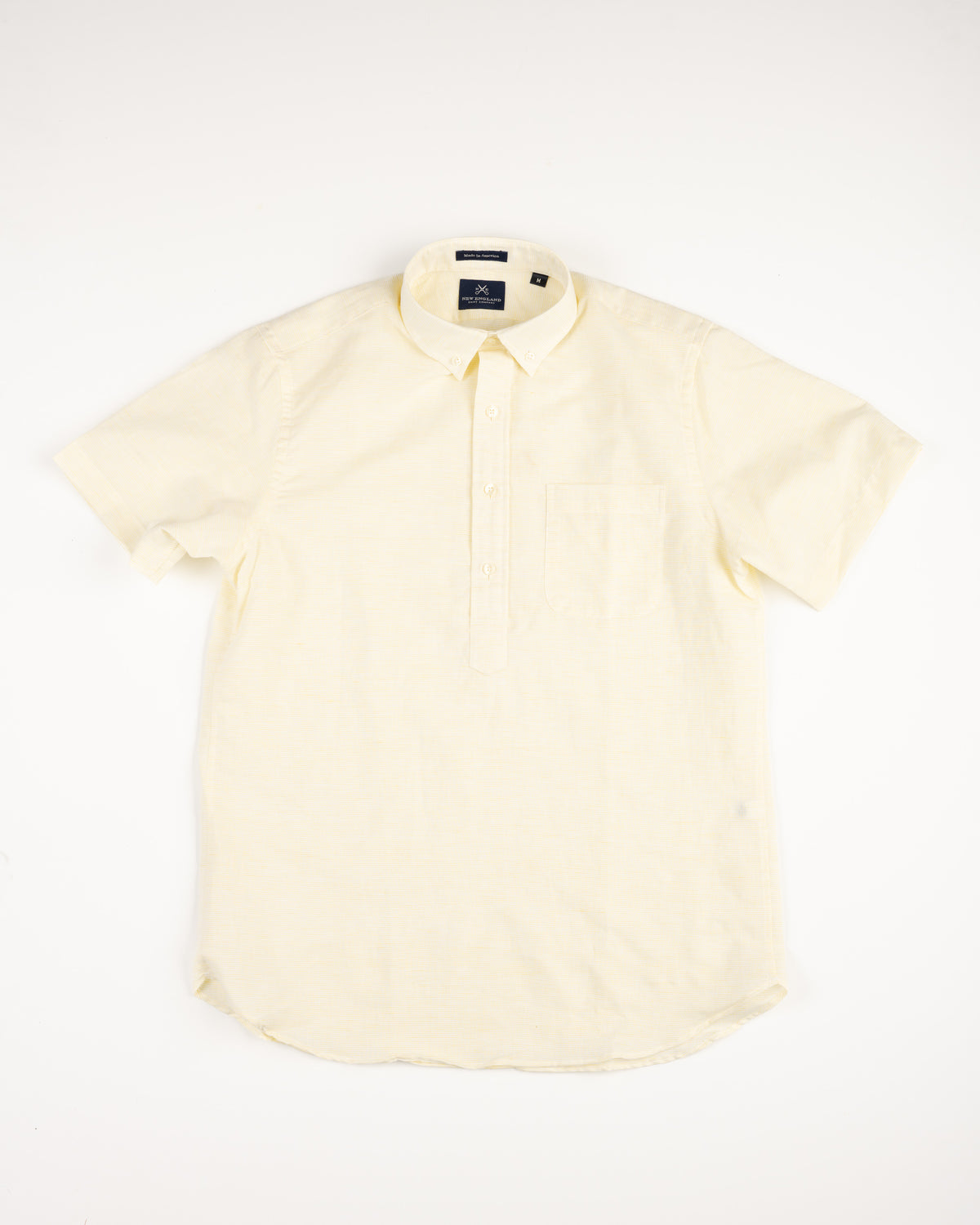 LINEN SHORT SLEEVE POPOVER - LEMON