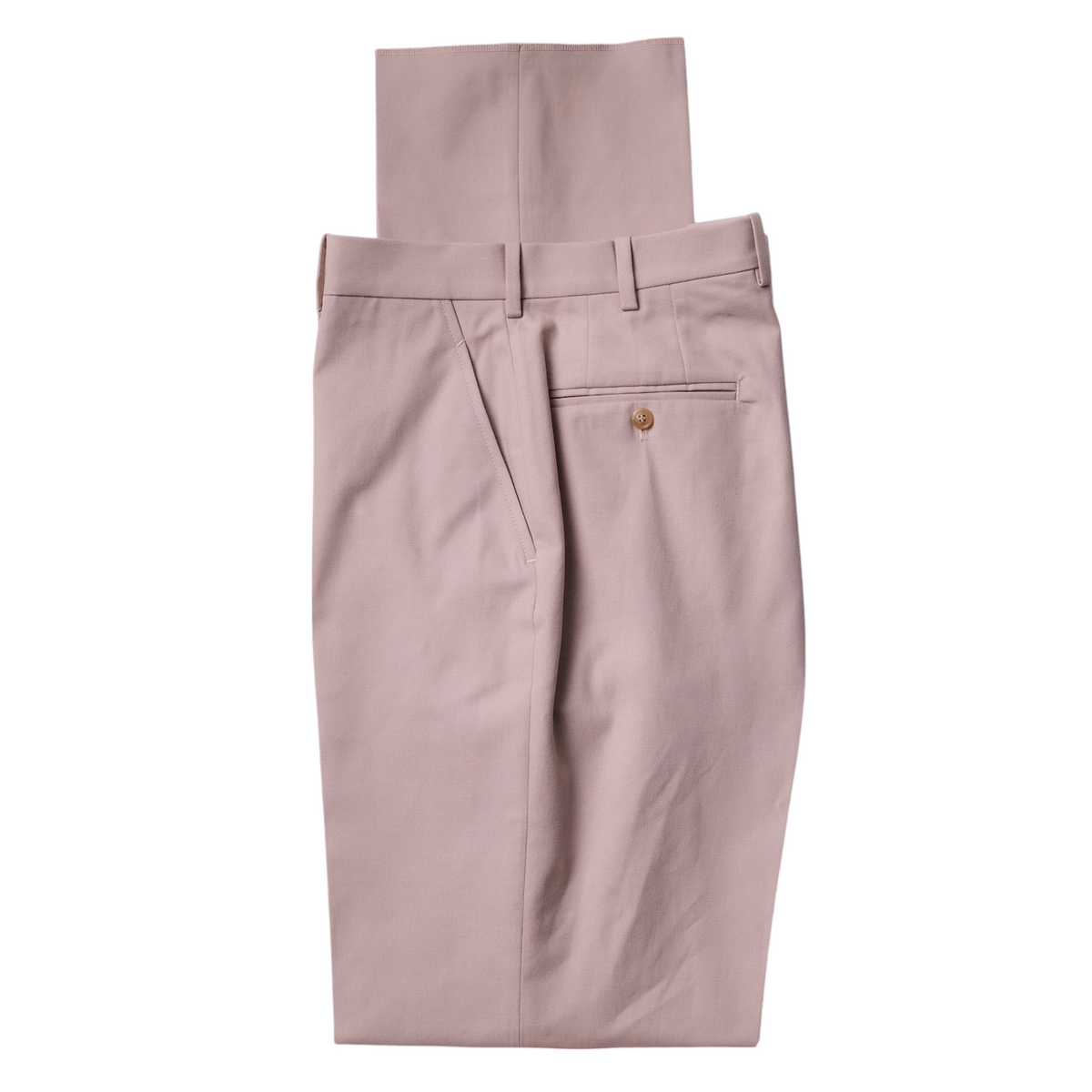 Stone Brushed Cotton Canvas Trousers