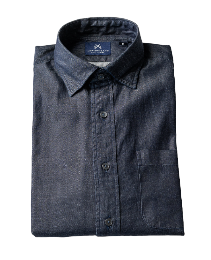 Rooney Corduroy Garment Dyed Blue Full Sleeve Tailored Fit Casual Cotton  Shirt