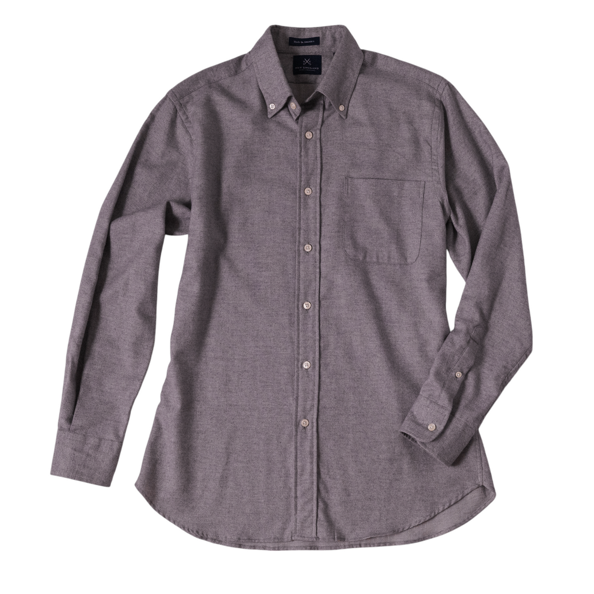 Luxury Light Grey Flannel Sport Shirt