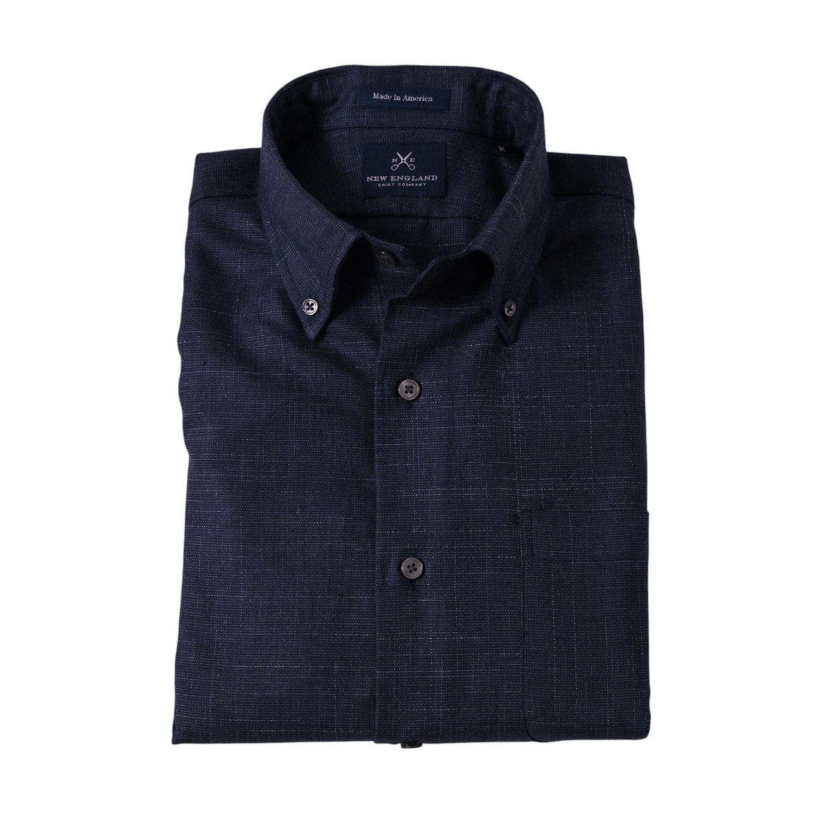 Bristol Button down Navy Texture Sport Shirt