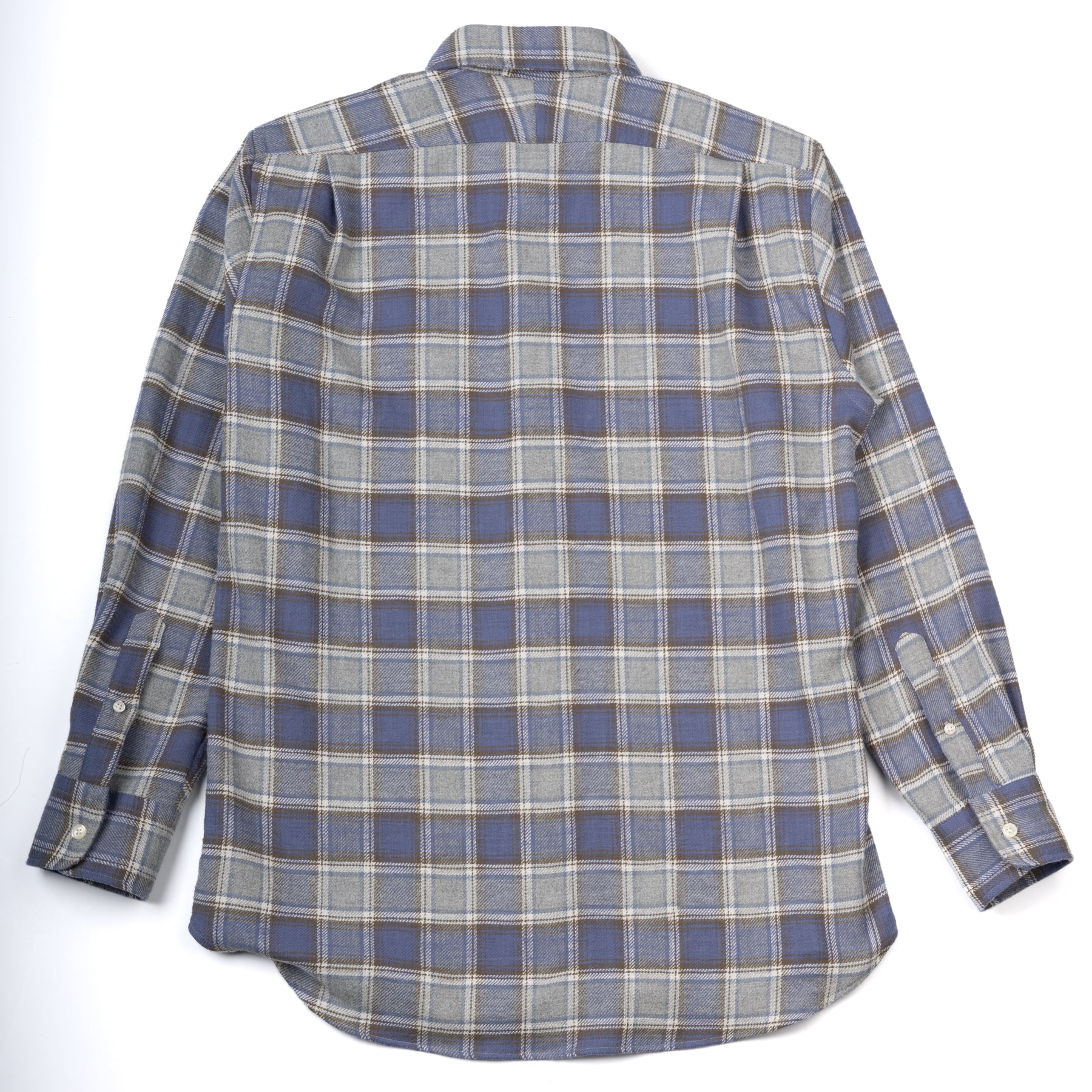 PLAID FLANNEL BUTTON DOWN - BLUE PLAID