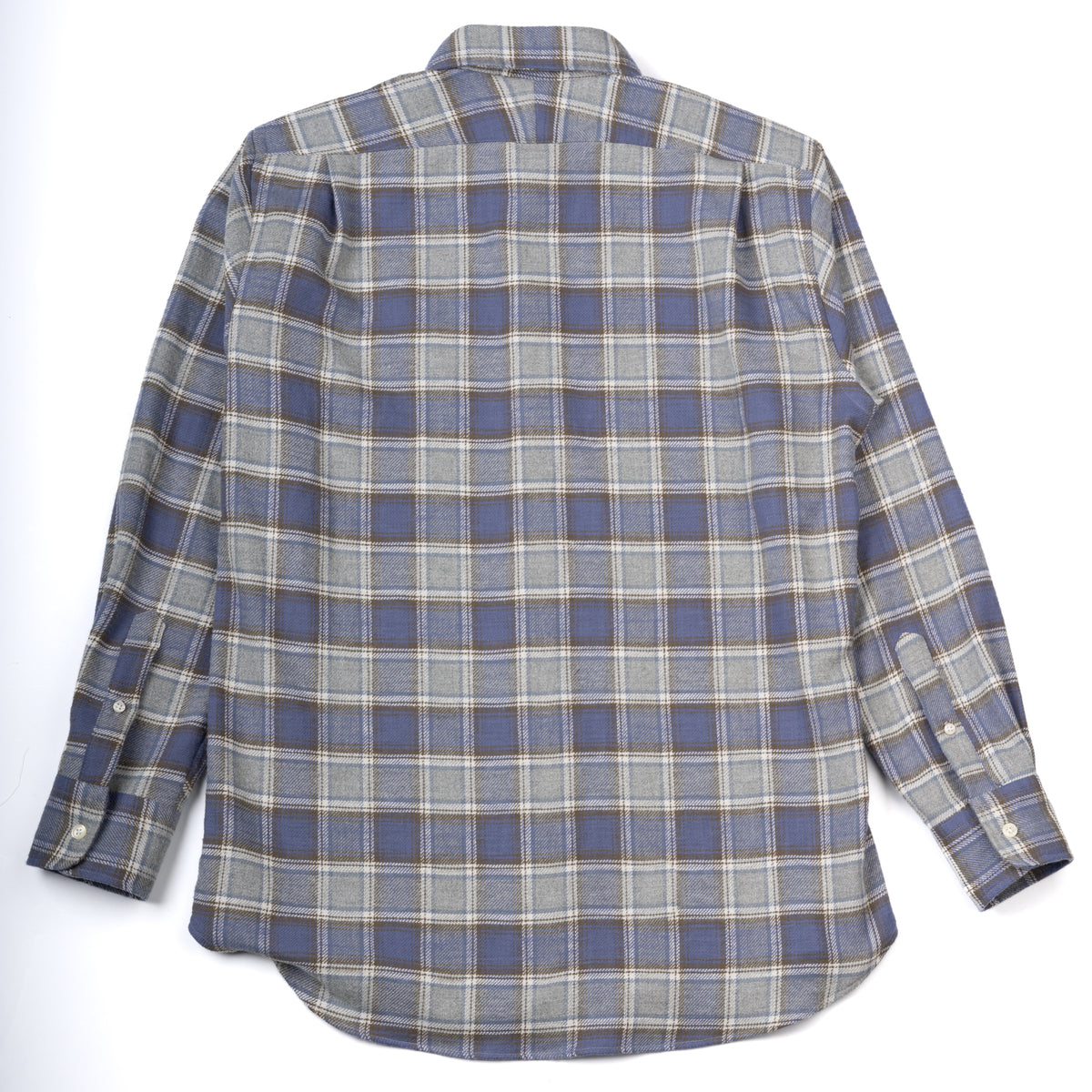 Heavy Cotton Blue Plaid Flannel
